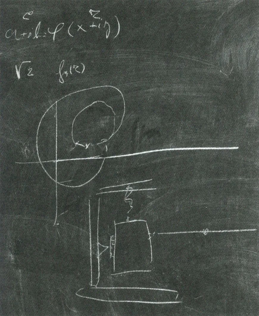 Bohr's last blackboard